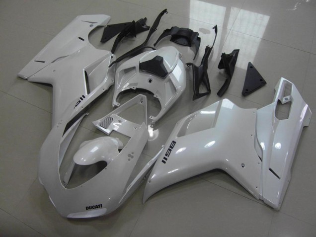 BirnenWeiß, schwarze Aufkleber Ducati 848 1098 1198 2007-2014 Verkleidungen BirnenWeiß, schwarze Aufkleber Ducati 848 1098 1198 2007-2014 Verkleidungen