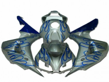 Blau Flamme Silber CBR 1000 RR 2006-2007 Verkleidungen