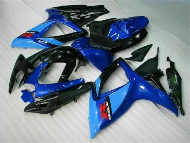Blau GSXR 600 / 750 K6 2006-2007 Verkleidungen Komplett Sets