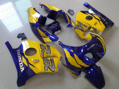Blau Gelb CBR 250 RR MC22 1991-1998 Verkleidungen