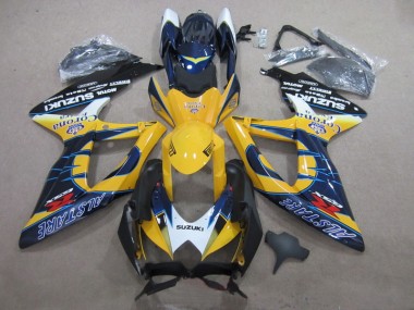 Blau Gelb Corona Extra GSXR 600 K8 2008-2010 Verkleidungen