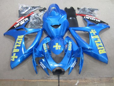 Blau Gelb Rizla GSXR 750 K6 2006-2007 Verkleidung