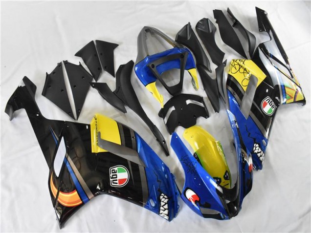 Blau Hai ZX6R 2007-2008 Verkleidungen Blau Hai ZX6R 2007-2008 Verkleidungen