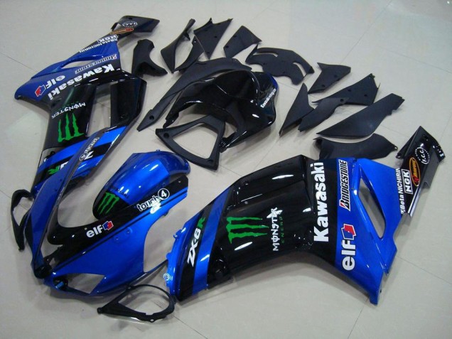 Blau Monster ZX6R 2007-2008 Verkleidungen