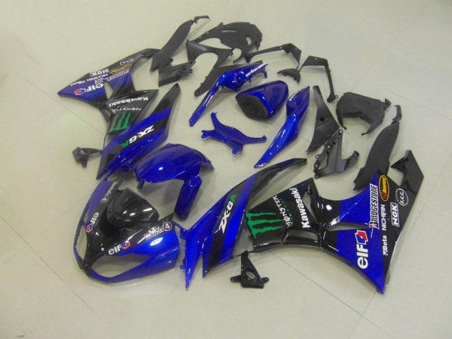 Blau Monster ZX6R 2009-2012 Verkleidungen
