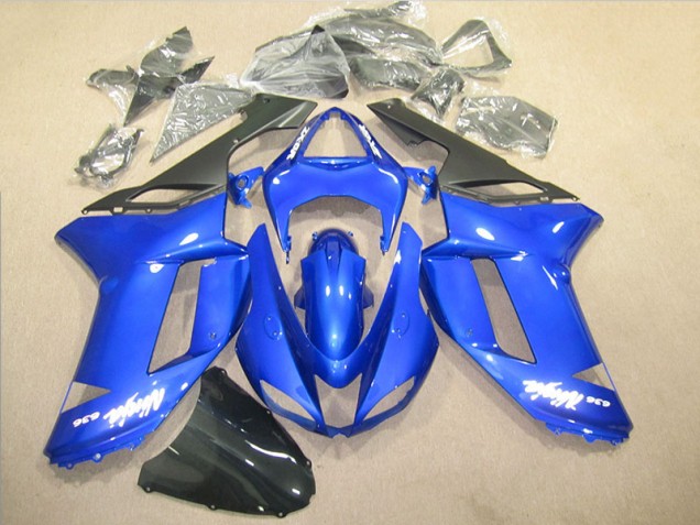 Blau Ninja 636 ZX6R 2007-2008 Verkleidungen