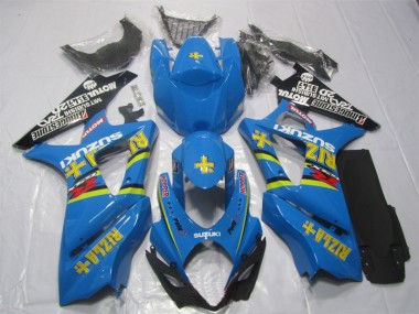 Blau Rizla GSXR 1000 K7 2007-2008 Verkleidungen