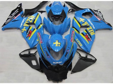 Blau Rizla Hopper GSXR 1000 K9 2009-2016 Verkleidungen