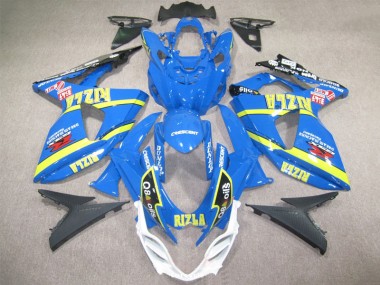 Blau Rizla Q8 Oils GSXR 1000 K9 2009-2016 Verkleidungen