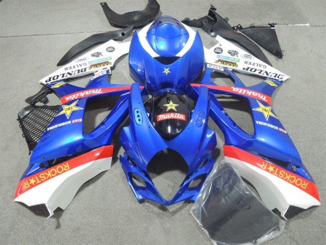 Blau Rockstar GSXR 1000 K7 2007-2008 Verkleidungen Blau Rockstar GSXR 1000 K7 2007-2008 Verkleidungen