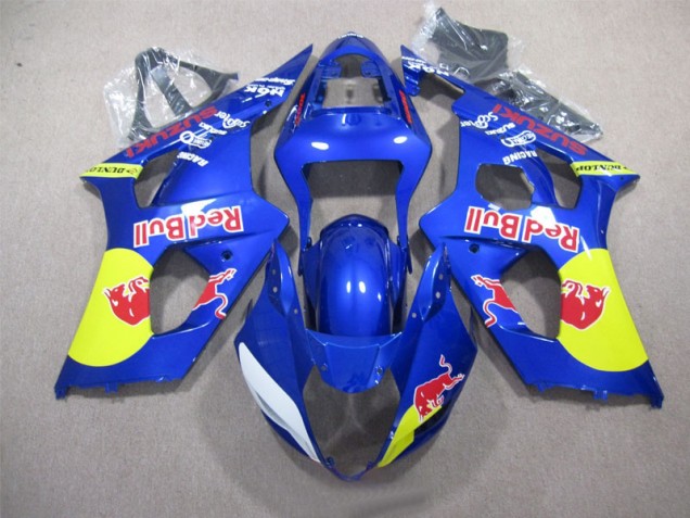 Blau Rot Bull GSXR 1000 K3 2003-2004 Verkleidungen Blau Rot Bull GSXR 1000 K3 2003-2004 Verkleidungen