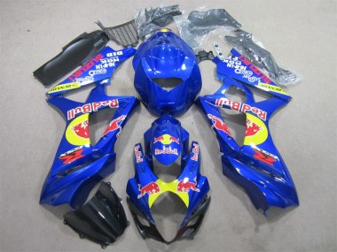 Blau Rot Bull GSXR 1000 K7 2007-2008 Verkleidungen