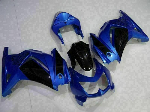 Blau Schwarz EX250 2008-2012 Verkleidungen Blau Schwarz EX250 2008-2012 Verkleidungen