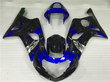 Blau Schwarz GSXR 1000 K1 2000-2002 Verkleidungen