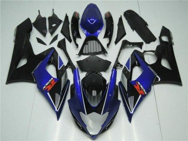 Blau Schwarz GSXR 1000 K5 2005-2006 Verkleidungen
