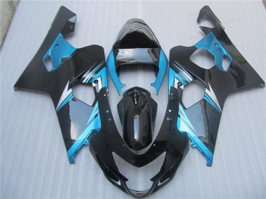 Blau Schwarz GSXR 600 / 750 K4 2004-2005 Vollverkleidung