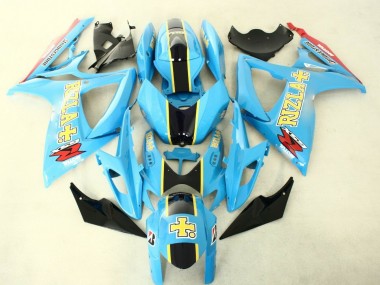 Blau Schwarz GSXR 600 / 750 K6 2006-2007 Vollverkleidung