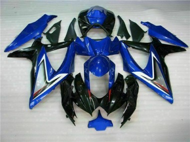 Blau Schwarz GSXR 600 / 750 K8 2008-2010 Vollverkleidung