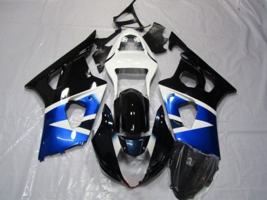 Blau Schwarz Weiß GSXR 1000 K3 2003-2004 Verkleidungen