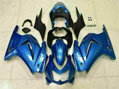 Blau Schwarz Weiß Ninja EX250 2008-2012 Verkleidungen