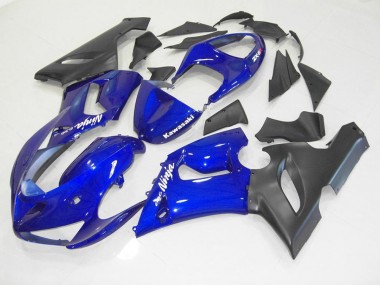 Blau Schwarz ZX6R 2005-2006 Verkleidung