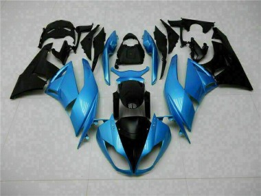 Blau Schwarz ZX6R 2009-2012 Verkleidungen