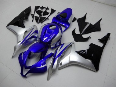 Blau Silber Schwarz CBR 600 RR 2007-2008 Verkleidungen
