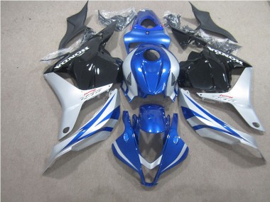 Blau Silber Schwarz CBR 600 RR 2009-2012 Verkleidungen