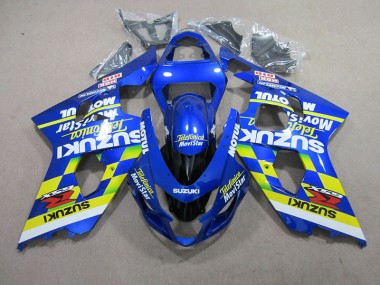 Blau Telefunica Movistar Motul GSXR 750 K4 2004-2005 Verkleidungen