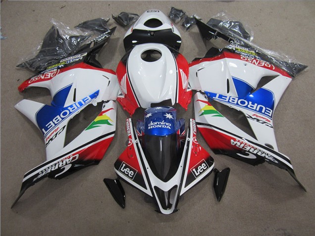 Blau Weiß EUROBET Lee CBR 600 RR 2009-2012 Verkleidungen Blau Weiß EUROBET Lee CBR 600 RR 2009-2012 Verkleidungen