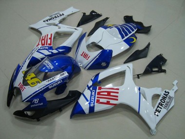 Blau Weiß Fiat 46 GSXR 750 K6 2006-2007 Verkleidungen