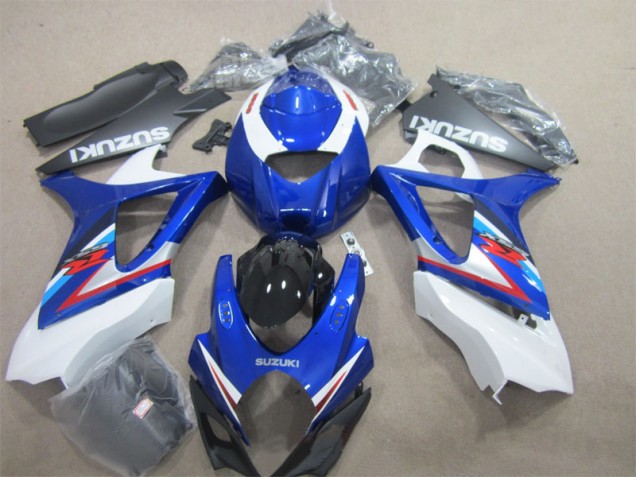 Blau Weiß GSXR 1000 K7 2007-2008 Verkleidungen Blau Weiß GSXR 1000 K7 2007-2008 Verkleidungen
