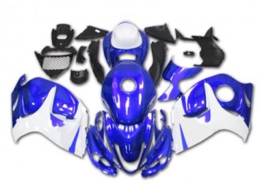 Blau Weiß GSXR 1300 Hayabusa 2008-2019 Verkleidungen