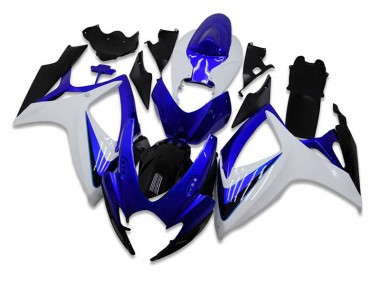 Blau Weiß GSXR 600 / 750 K6 2006-2007 Verkleidungen Komplett Sets