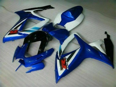 Blau Weiß GSXR 600 / 750 K6 2006-2007 Vollverkleidung