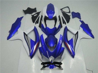 Blau Weiß GSXR 600 / 750 K8 2008-2010 Verkleidungen Komplett Sets