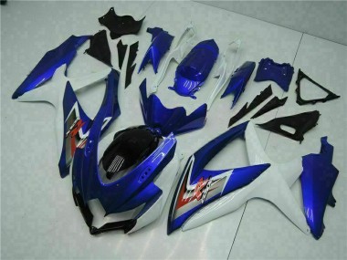 Blau Weiß GSXR 600 / 750 K8 2008-2010 VollVerkleidungen & Plastik