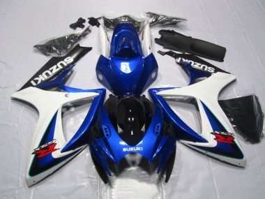Blau Weiß GSXR 600 K6 2006-2007 Verkleidungen