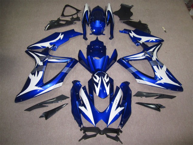 Blau Weiß GSXR 600 K8 2008-2010 Verkleidungen