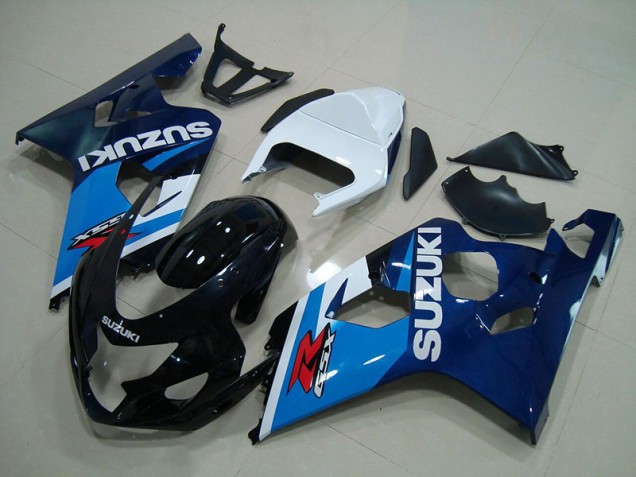 Blau Weiß GSXR 750 K4 2004-2005 Verkleidungen Blau Weiß GSXR 750 K4 2004-2005 Verkleidungen