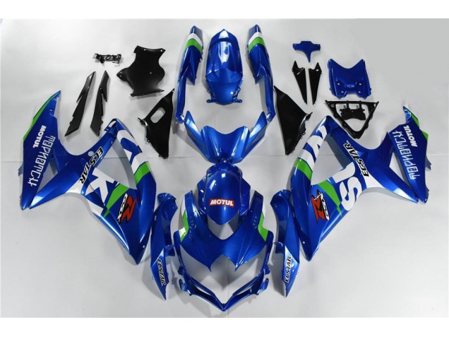 Blau Weiß Grün GSXR 600 / 750 K8 2008-2010 Verkleidungen Blau Weiß Grün GSXR 600 / 750 K8 2008-2010 Verkleidungen
