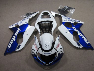 Blau Weiß Jordan Motul GSXR 1000 K1 2000-2002 Verkleidungen