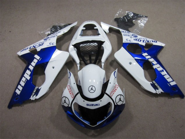 Blau Weiß Jordan Motul GSXR 1000 K1 2000-2002 Verkleidungen