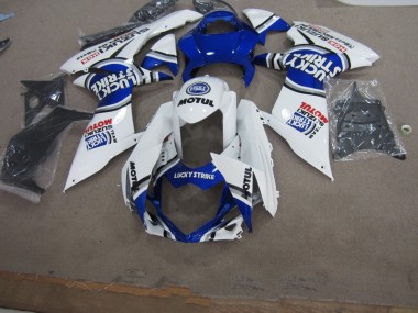 Blau Weiß Lucky Strike Motul GSXR 600 K11 2011-2024 Verkleidungen