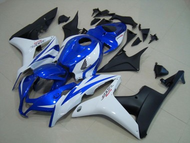 Blau Weiß Matt Schwarz CBR 600 RR 2007-2008 Verkleidungen
