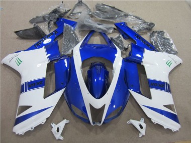Blau Weiß Monster ZX6R 2007-2008 Verkleidungen