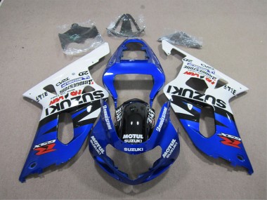 Blau Weiß Motul GSXR 600 K1 K2 K3 2001-2003 Verkleidung