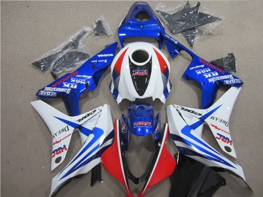 Blau Weiß Rot HRC CBR 600 RR 2007-2008 Verkleidungen
