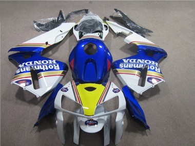 Blau Weiß Rothmans CBR 600 RR 2005-2006 Verkleidungen