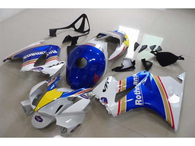 Blau Weiß Rothmans VFR 800 2002-2013 Verkleidungen Blau Weiß Rothmans VFR 800 2002-2013 Verkleidungen